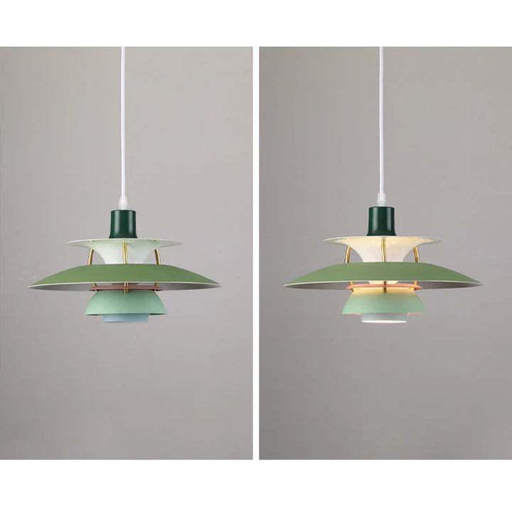 Moderne LED-Hängelampe in Farbenfrohem Metalldesign für Esstisch und Wohnbereiche – Energiesparend, E27 Fassung 4