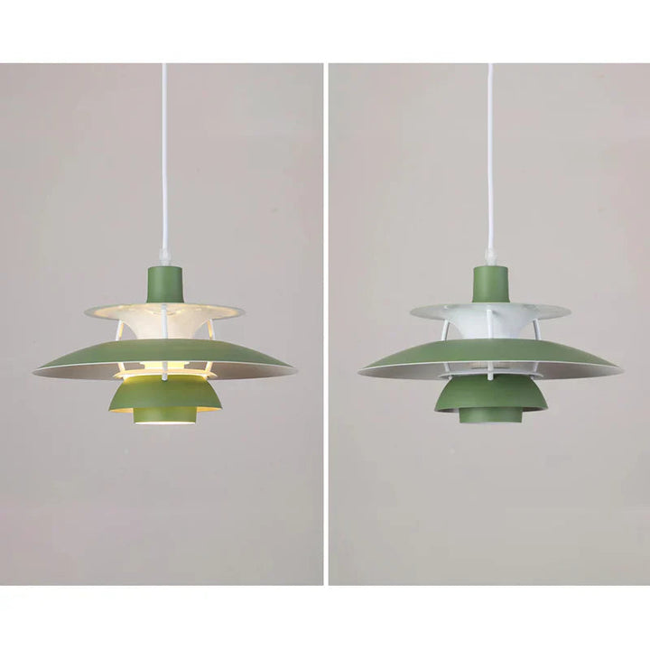 Moderne LED-Hängelampe in Farbenfrohem Metalldesign für Esstisch und Wohnbereiche – Energiesparend, E27 Fassung 5