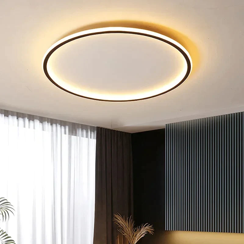 Moderne Runde LED-Deckenleuchte im Skandinavischen Stil für Wohnzimmer – Gleichmäßige Beleuchtung, 20-60 cm Durchmesser 1