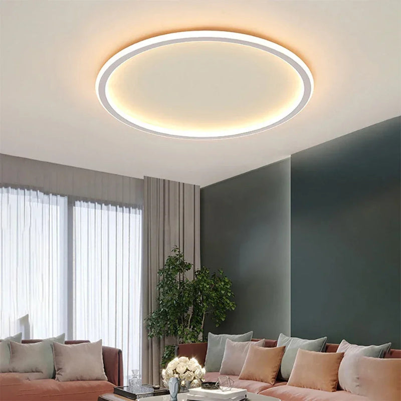 Moderne Runde LED-Deckenleuchte im Skandinavischen Stil für Wohnzimmer – Gleichmäßige Beleuchtung, 20-60 cm Durchmesser 2