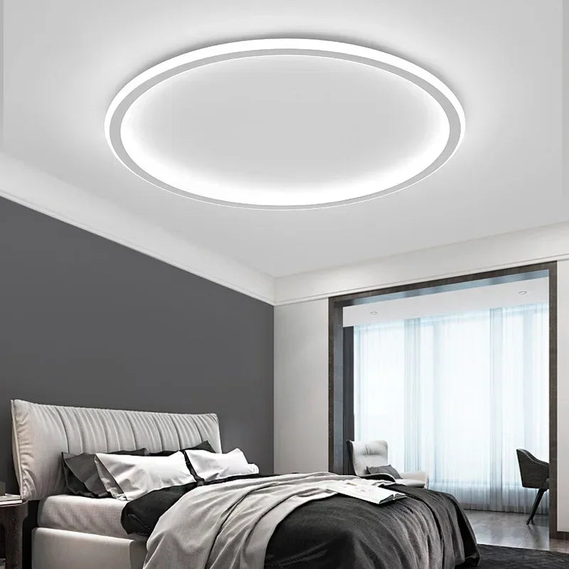 Moderne Runde LED-Deckenleuchte im Skandinavischen Stil für Wohnzimmer – Gleichmäßige Beleuchtung, 20-60 cm Durchmesser 4