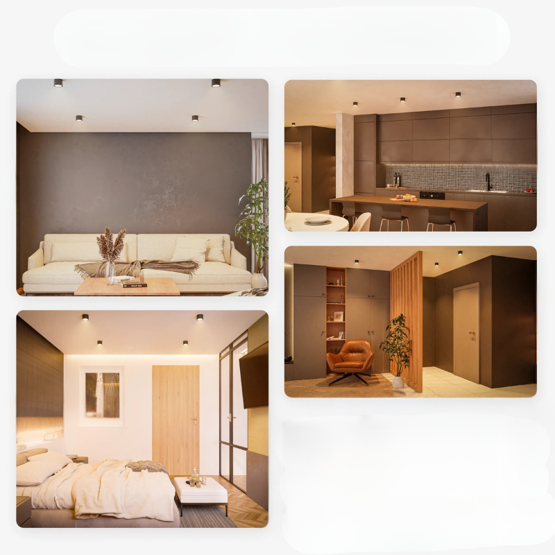 Modernes Aufbau-Decken-Spotlight für Zeitgenössische Räume