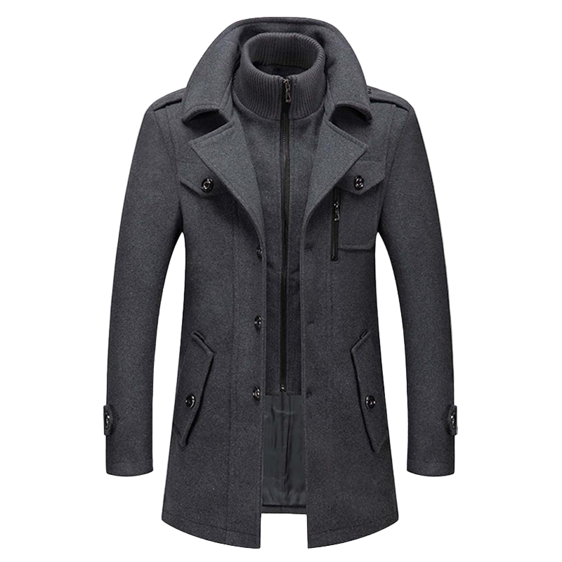 Modischer Männer Mantel aus Hochwertigem, Atmungsaktivem Material – Langärmlig, Ideal für Winter und Übergangszeiten 4