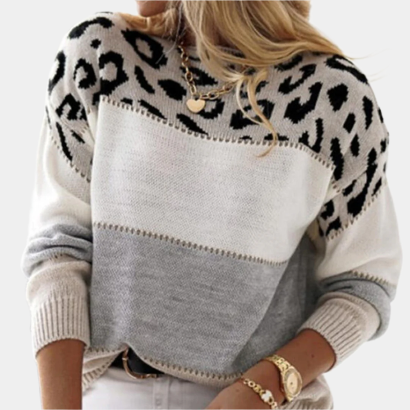 Modischer Pullover Damen aus Weichem Polyester – Bequemer Pullover in Beige und Rosa, Größen S bis 3XL 1