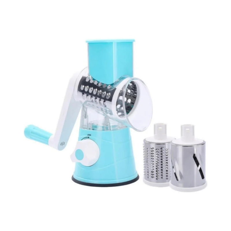 Multifunktionsmandoline für Gemüse mit Ergonomischem Design, Sicherheitsfunktionen und 3 Austauschbaren Klingen – Schwarz/Silber 3