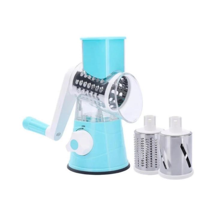 Multifunktionsmandoline für Gemüse mit Ergonomischem Design, Sicherheitsfunktionen und 3 Austauschbaren Klingen – Schwarz/Silber 3