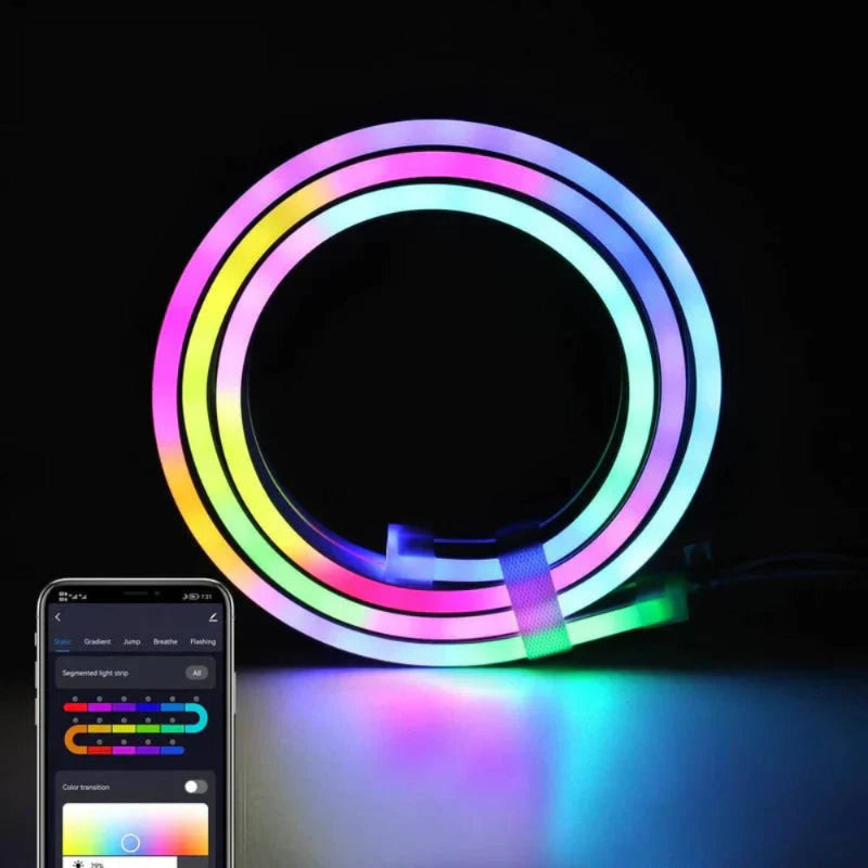 Neon LED Strip Lights with App Control - Customizable Ambiance for Home Lighting 3
