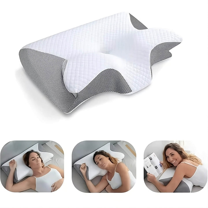 Orthopädisches Nackenstützkissen aus Memory Foam – Ergonomisches Kissen für Nacken- und Rückenschmerzlinderung, 60x35x12 cm 1
