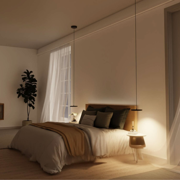 Mehrscheiben-LED-Pendelleuchte mit verstellbarer Aufhängung