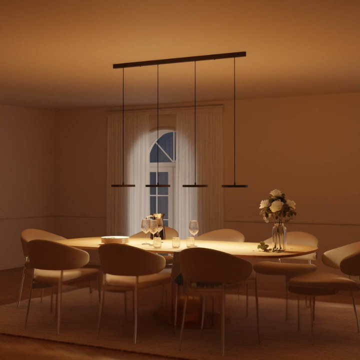 Mehrscheiben-LED-Pendelleuchte mit verstellbarer Aufhängung