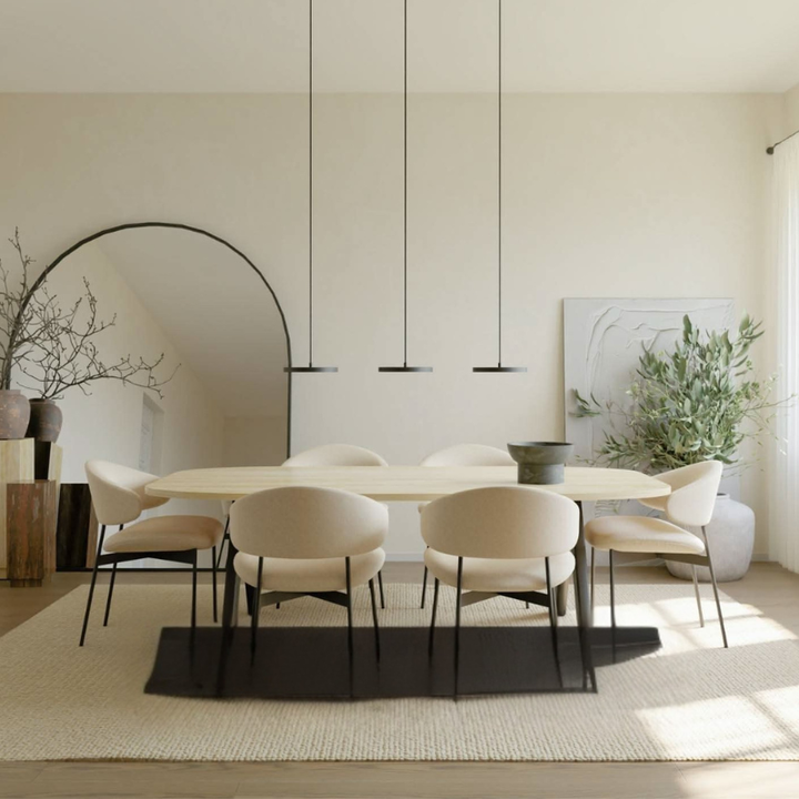 Mehrscheiben-LED-Pendelleuchte mit verstellbarer Aufhängung