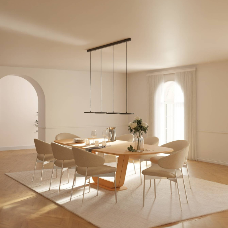 Mehrscheiben-LED-Pendelleuchte mit verstellbarer Aufhängung