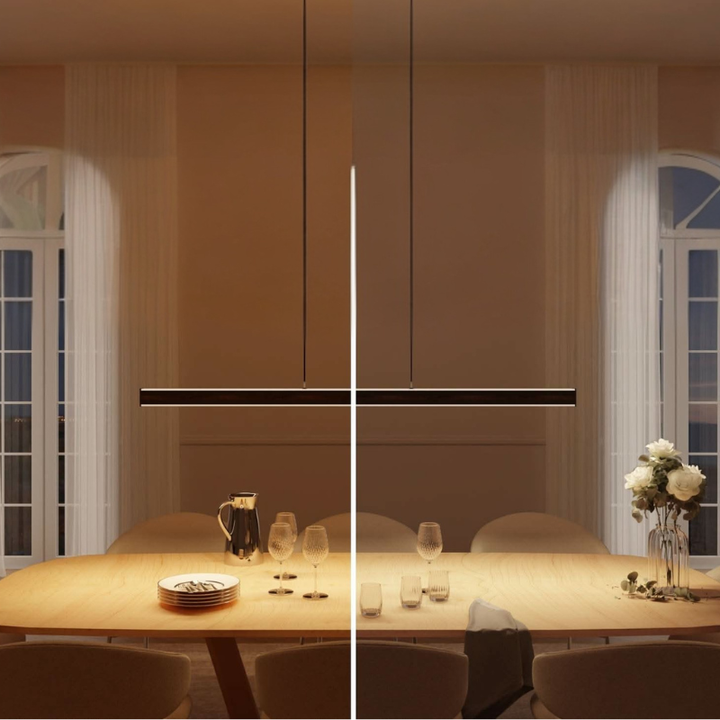 Lineare LED-Pendelleuchte mit beidseitiger Beleuchtung