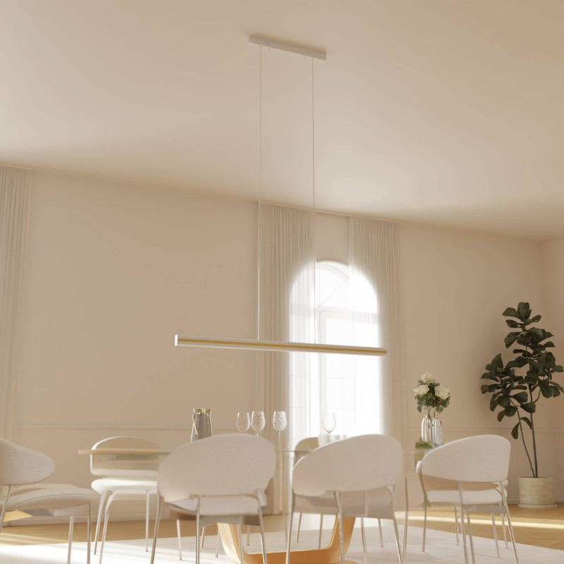 Lineare LED-Pendelleuchte mit beidseitiger Beleuchtung