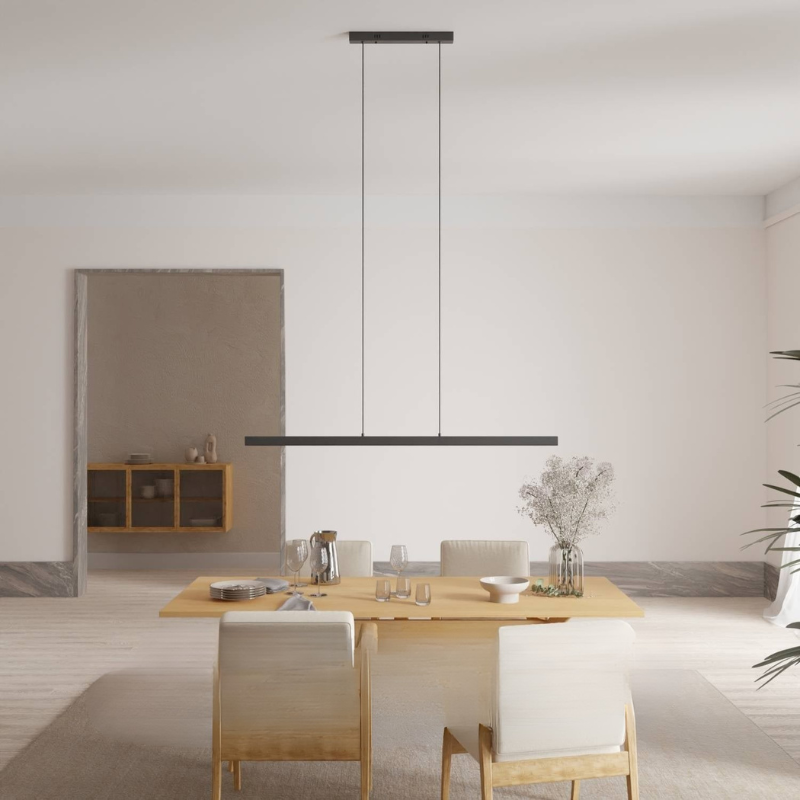 Lineare LED-Pendelleuchte für Ess- und Wohnbereiche