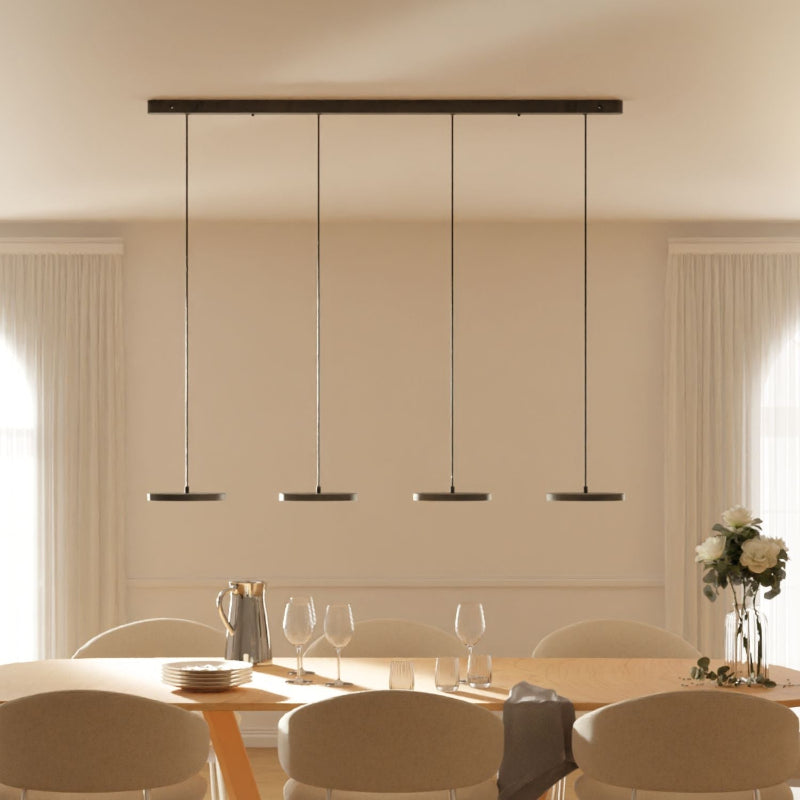 Pendant Lamp - Modern Plate-Shaped Design for Dining Room and Living Room Lighting 0