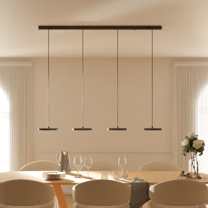Pendant Lamp - Modern Plate-Shaped Design for Dining Room and Living Room Lighting 0
