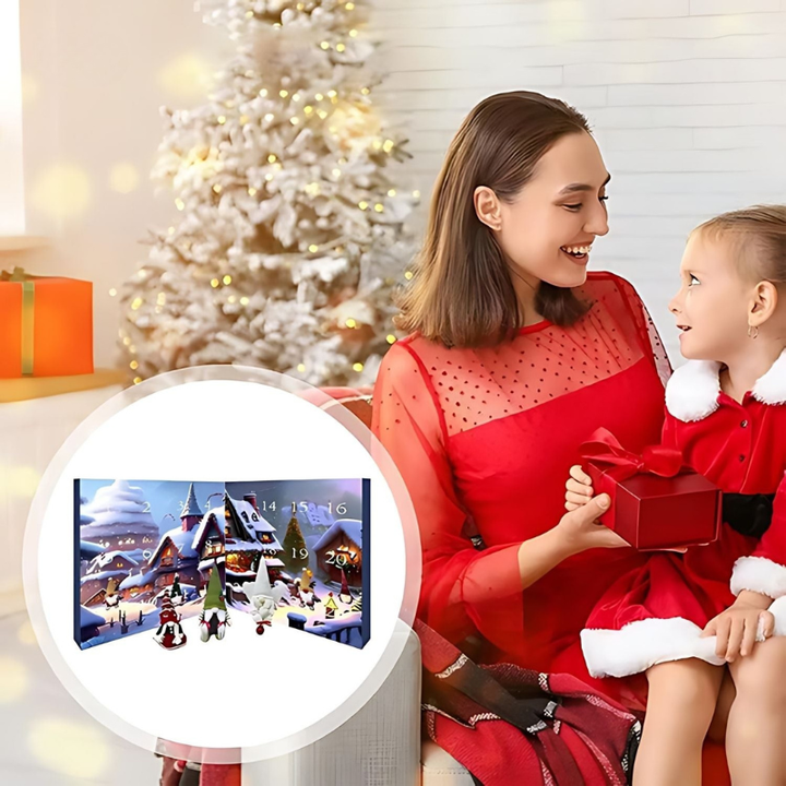 Plüsch-Adventskalender für Kinder mit 24 Überraschungen zu Weihnachten