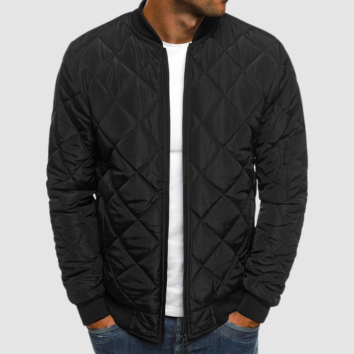 Premium Herrenjacke mit Maßgeschneiderter Passform und Elegantem Revers – Übergangsjacke für Stil und Komfort 0