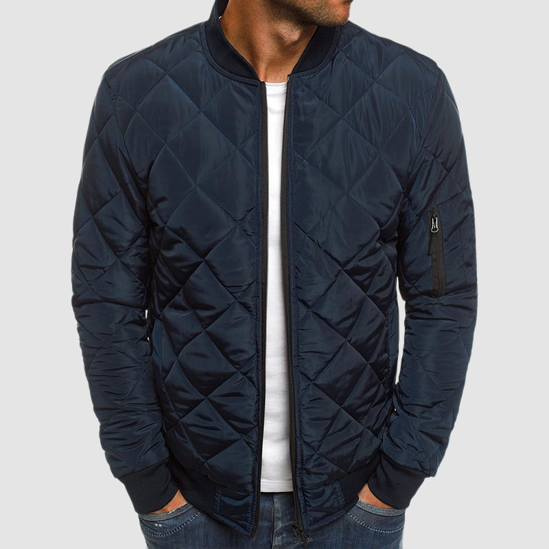 Premium Herrenjacke mit Maßgeschneiderter Passform und Elegantem Revers – Übergangsjacke für Stil und Komfort 1