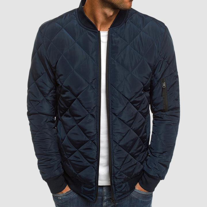 Premium Herrenjacke mit Maßgeschneiderter Passform und Elegantem Revers – Übergangsjacke für Stil und Komfort 1