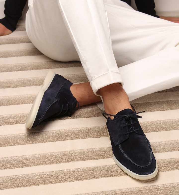 Elegante suède veterschoenen voor mannen