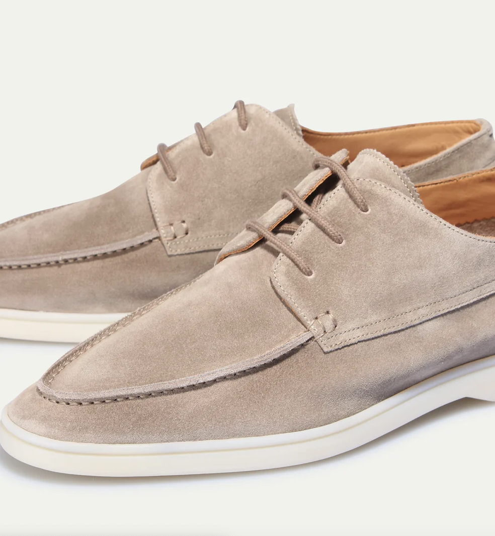 Elegante suède veterschoenen voor mannen