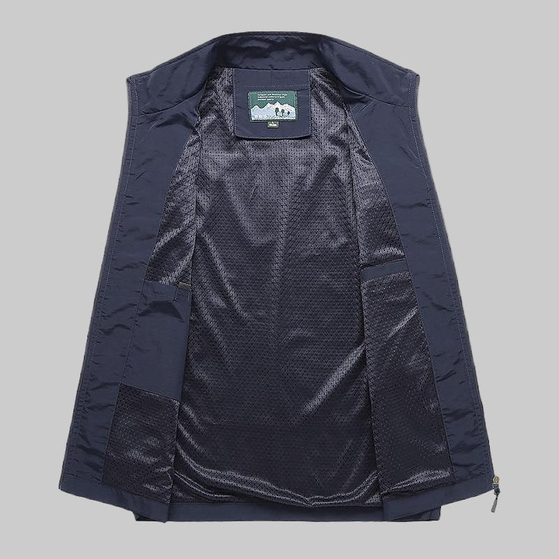 Schnelltrocknende Herren Weste Outdoor aus Atmungsaktivem Mesh mit mehreren Taschen – Leichte Ärmellose Weste für Abenteuer 2