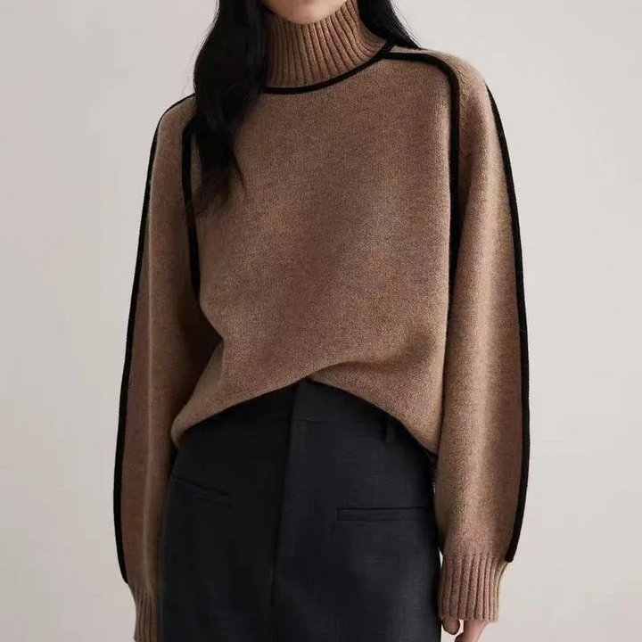 Schwarzer Rollkragenpullover Damen – Eleganter, zeitloser Pullover für Herbst und Winter, vielseitig kombinierbar, schmeichelhafte Passform 5