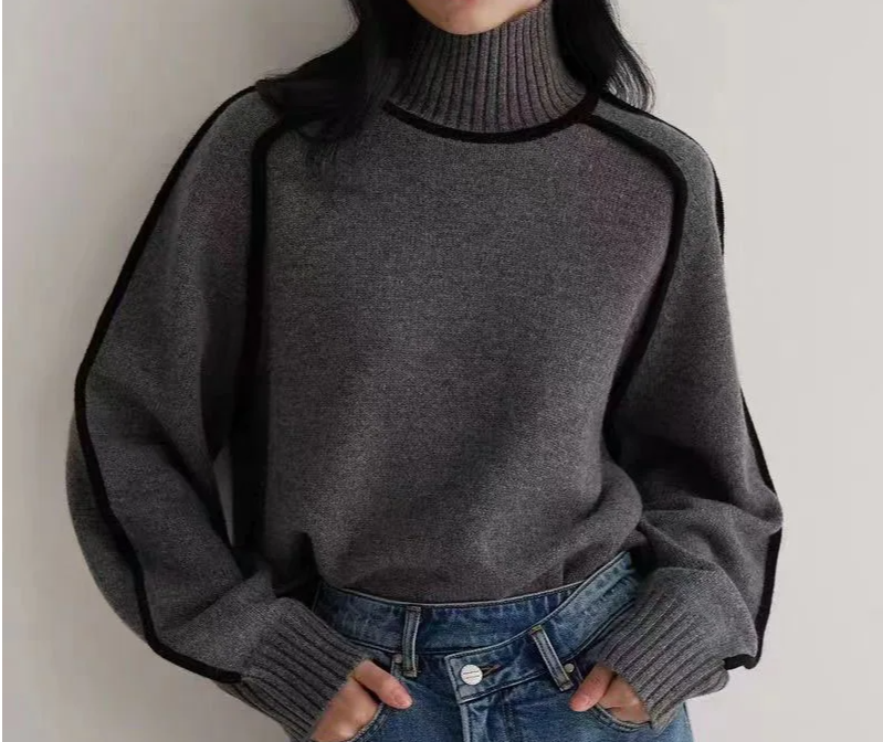 Schwarzer Rollkragenpullover Damen – Eleganter, zeitloser Pullover für Herbst und Winter, vielseitig kombinierbar, schmeichelhafte Passform 6