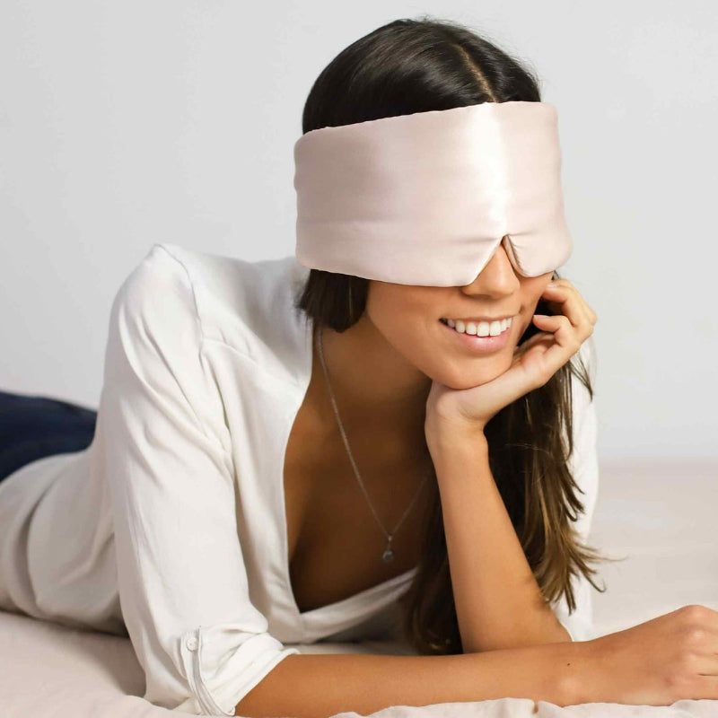 Silk Sleep Mask - Comfortable Eyemask for Complete Darkness and Relaxation 6
