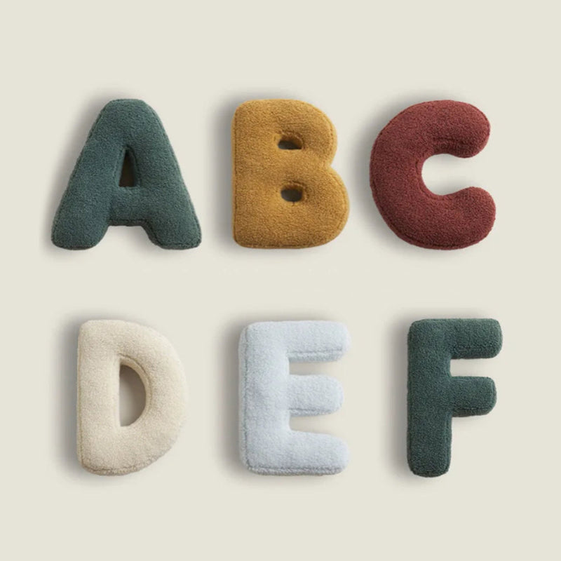 Sofakissen mit Alphabet-Design - Verspieltes Kissen für Wohnzimmer und Kinderzimmer, Kissenbezug Dekoration 3