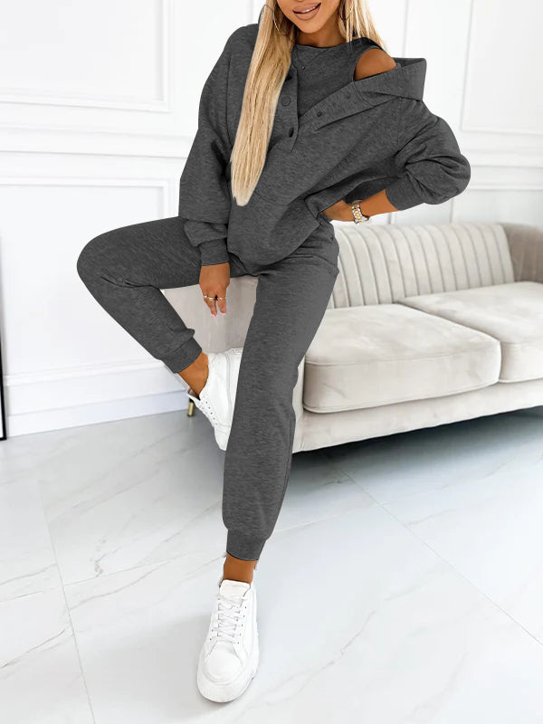 Sportliches Damen Hoodie mit Kapuze – Bequemes Sweatshirt für Freizeit und Sport, Verschiedene Farben, Atmungsaktives Material 11