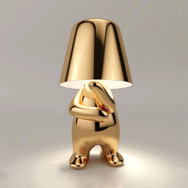 Stilvolle Tischlampe mit Warmem Licht – Modernes Design für Wohnzimmer und Schlafzimmer, Wiederaufladbar und Dimmbar 2