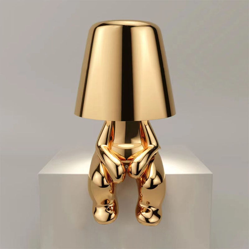 Stilvolle Tischlampe mit Warmem Licht – Modernes Design für Wohnzimmer und Schlafzimmer, Wiederaufladbar und Dimmbar 3