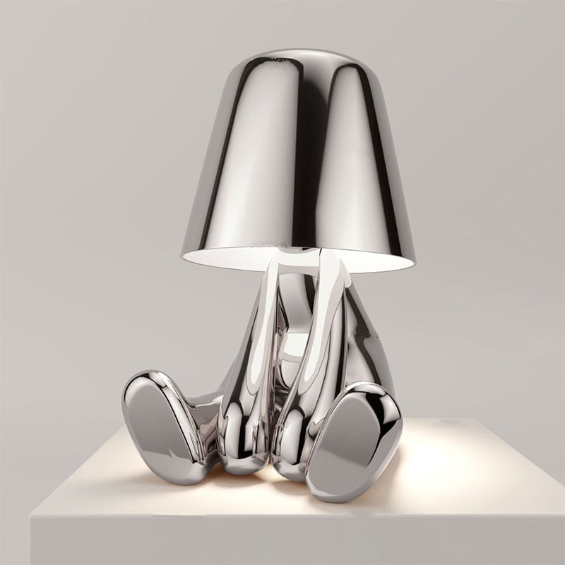 Stilvolle Tischlampe mit Warmem Licht – Modernes Design für Wohnzimmer und Schlafzimmer, Wiederaufladbar und Dimmbar 5