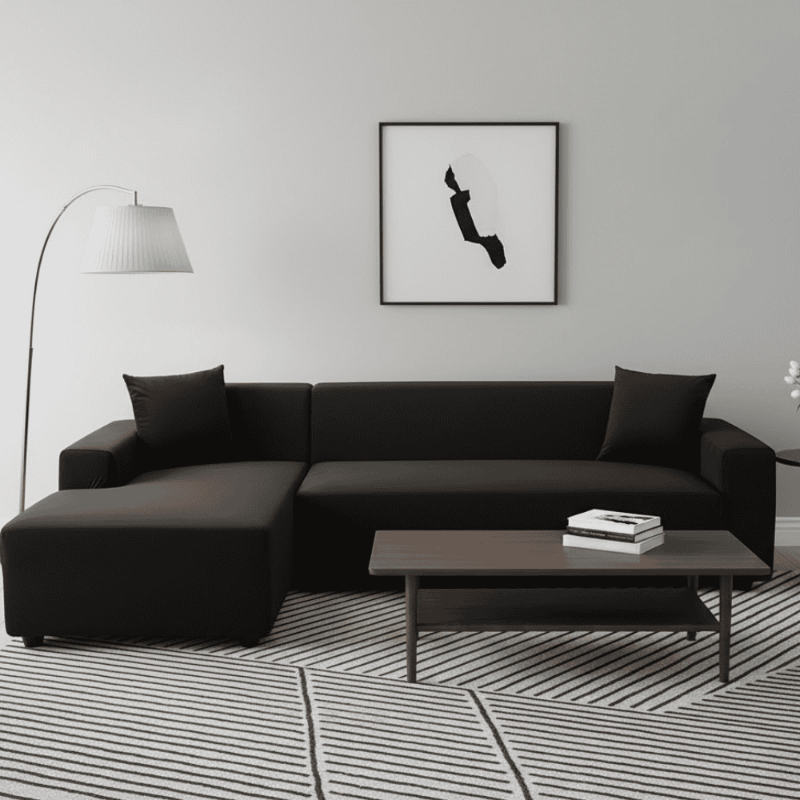 Stretch Velvet Sofa Cover for L-Shaped and Standard Sofas – Elegant Slipcover Couch Protection in Multiple Colors 1