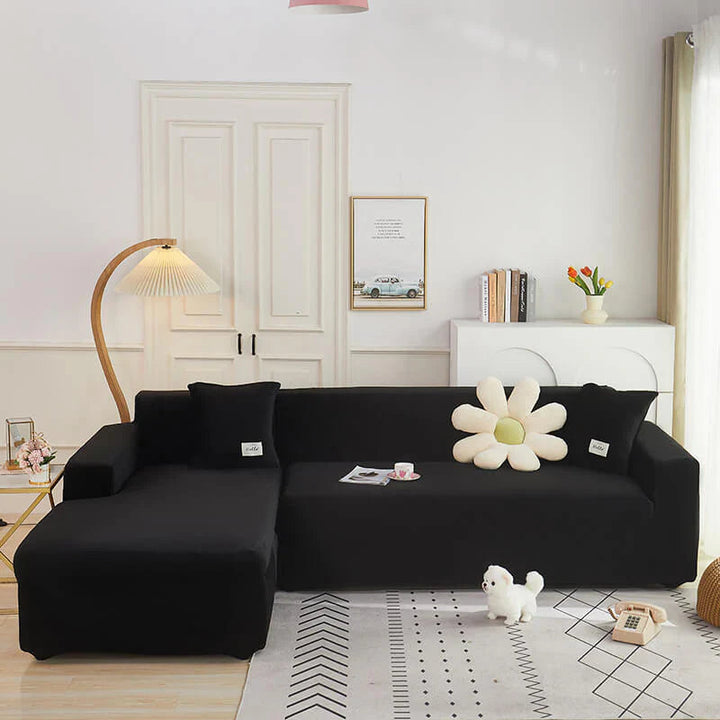 Stretch Velvet Sofa Cover for L-Shaped and Standard Sofas – Elegant Slipcover Couch Protection in Multiple Colors 2