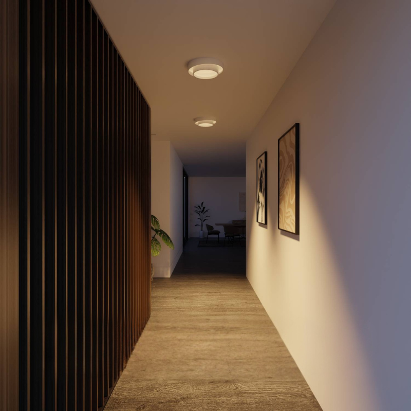 Runde LED-Deckenleuchte mit mehrlagigem Ringdesign