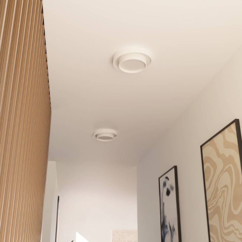 Runde LED-Deckenleuchte mit mehrlagigem Ringdesign