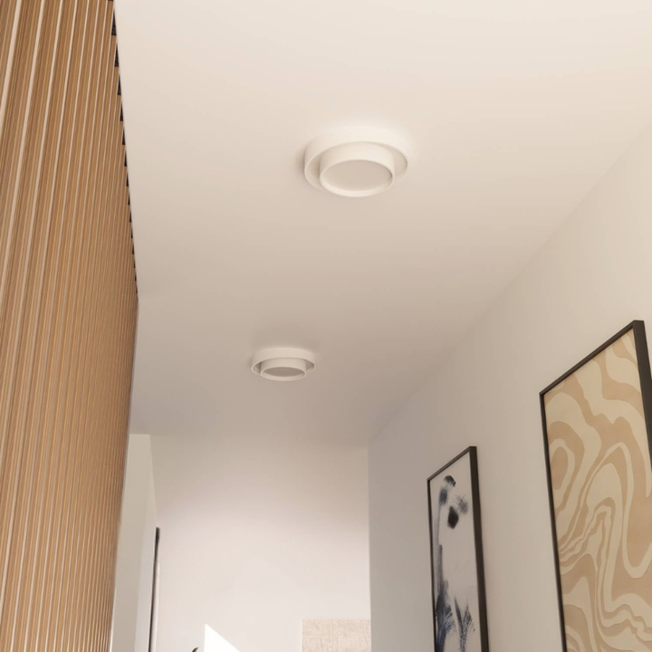 Runde LED-Deckenleuchte mit mehrlagigem Ringdesign