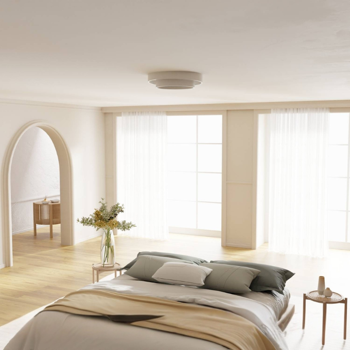 Runde LED-Deckenleuchte mit mehrlagigem Ringdesign