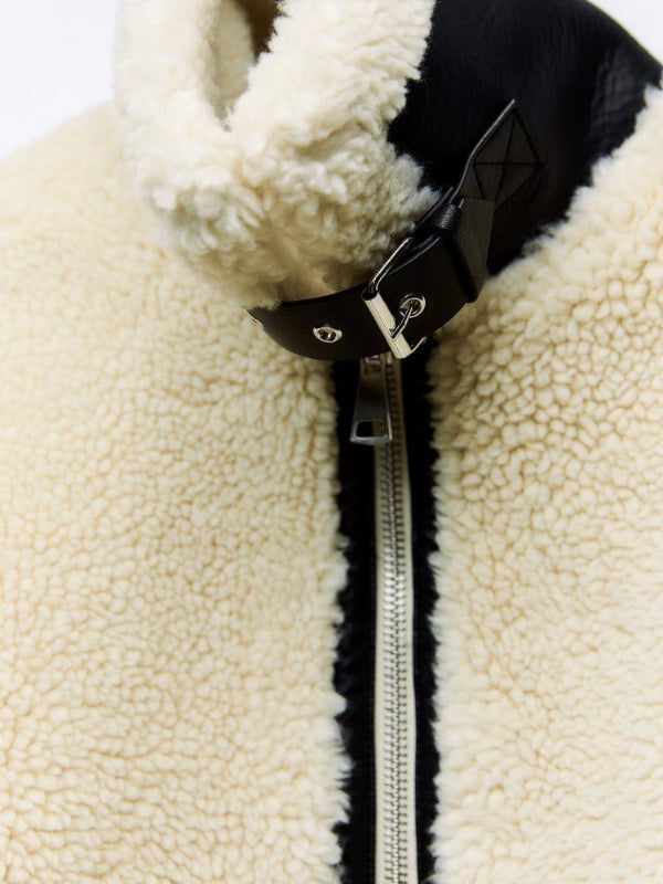Teddyjacke Damen aus Kunstfell – Elegante Winterjacke in S bis XXL für Komfort und Wärme 2