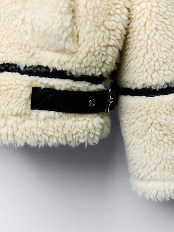 Teddyjacke Damen aus Kunstfell – Elegante Winterjacke in S bis XXL für Komfort und Wärme 3