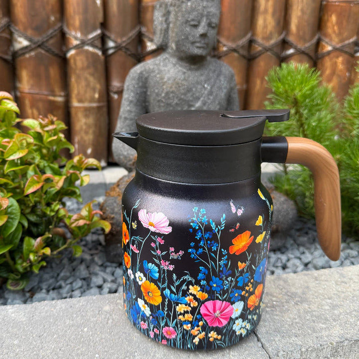 Teekanne Mit Sieb - Glas Teekanne Für Frischen Tee, Doppelte Isolierung, Hygienisches Design, V-förmiger Ausgießer 15