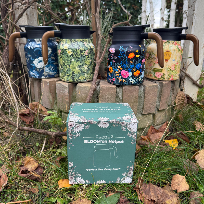 Teekanne Mit Sieb - Glas Teekanne Für Frischen Tee, Doppelte Isolierung, Hygienisches Design, V-förmiger Ausgießer 2