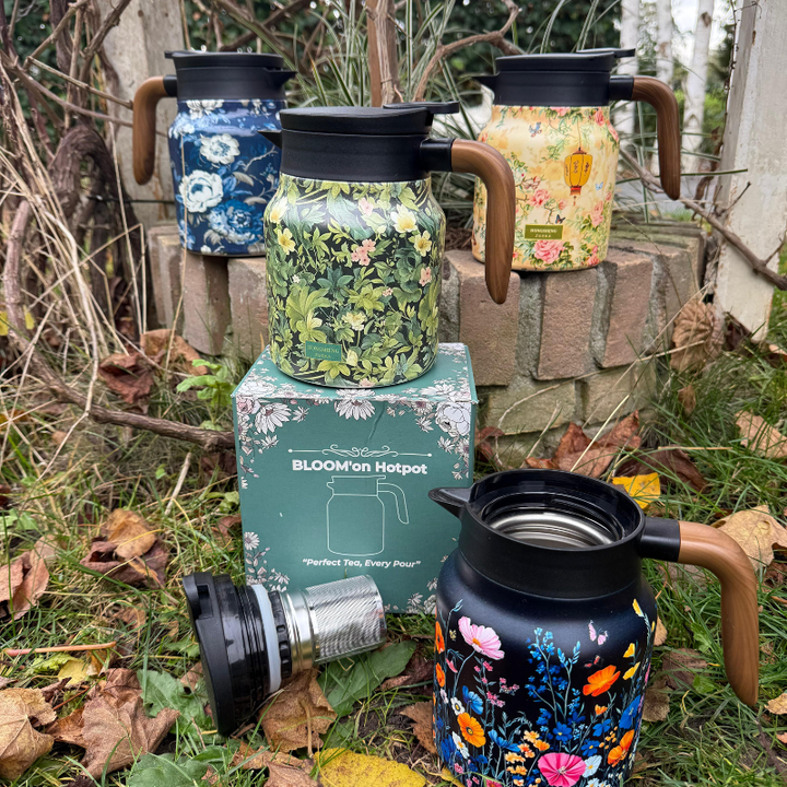 Teekanne Mit Sieb - Glas Teekanne Für Frischen Tee, Doppelte Isolierung, Hygienisches Design, V-förmiger Ausgießer 3