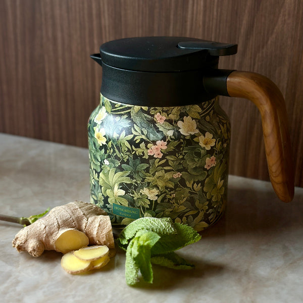 Teekanne Mit Sieb - Glas Teekanne Für Frischen Tee, Doppelte Isolierung, Hygienisches Design, V-förmiger Ausgießer 6