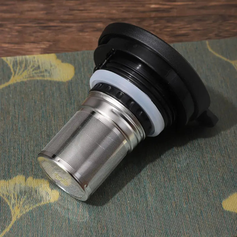 Teekanne Mit Sieb - Glas Teekanne Für Frischen Tee, Doppelte Isolierung, Hygienisches Design, V-förmiger Ausgießer 7