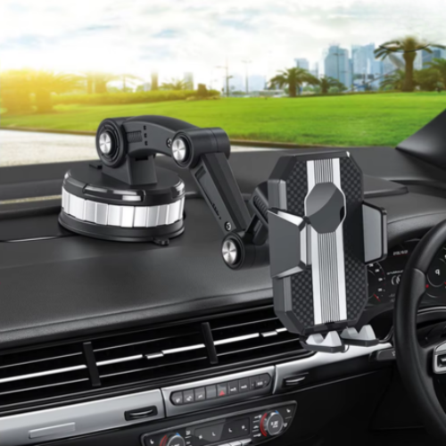 Universelle Kfz Handyhalterung mit Starkem Saugnapf und 360° Drehung – Einhandbedienung für Smartphone Halterung Auto 1